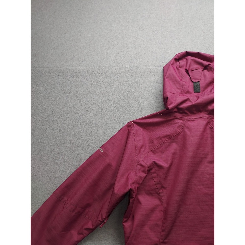 Columbia Sportwear Company Women Hoodie Jacket M Purple Full Zip Pockets Outdoor - Picture 13 of 15